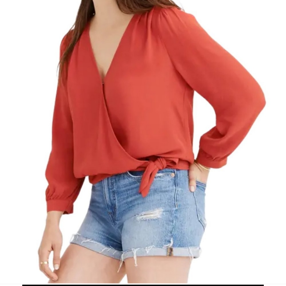 Madewell wrap top